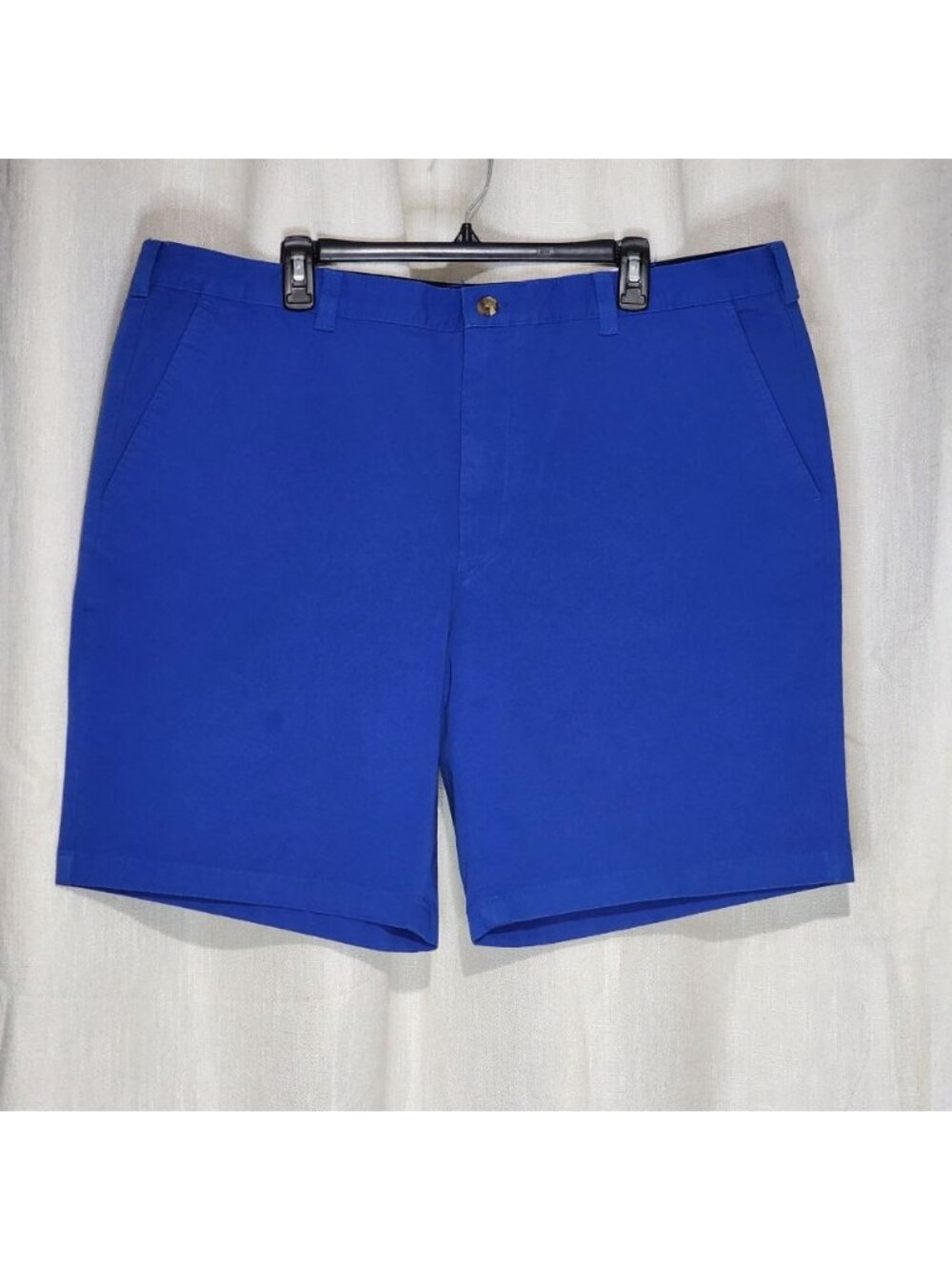 Club Room Men's Regular Fit Chino Shorts 9" 4-Way Stretch Blue Size 42 NWT